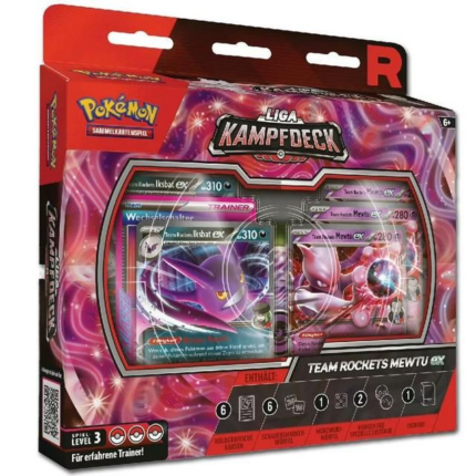 Pokémon Team Rockets League Battle Deck Mewtwo EX German
